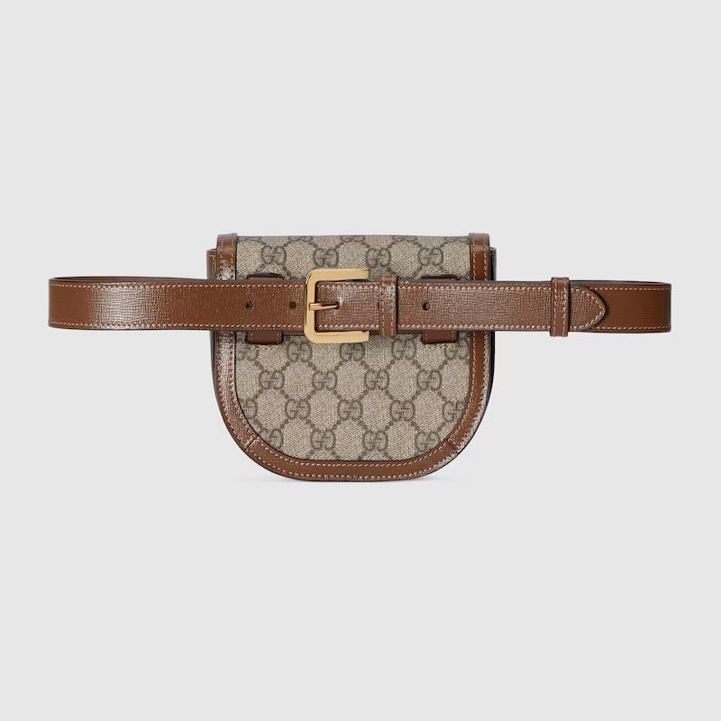 Túi Gucci Gucci Horsebit 1955 Rounded Belt Bag Nữ Nâu