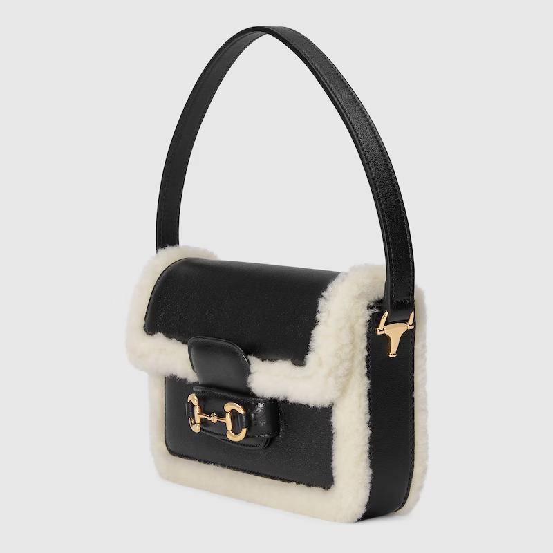 Túi Gucci Gucci Horsebit 1955 Mini Shoulder Bag Nữ Đen