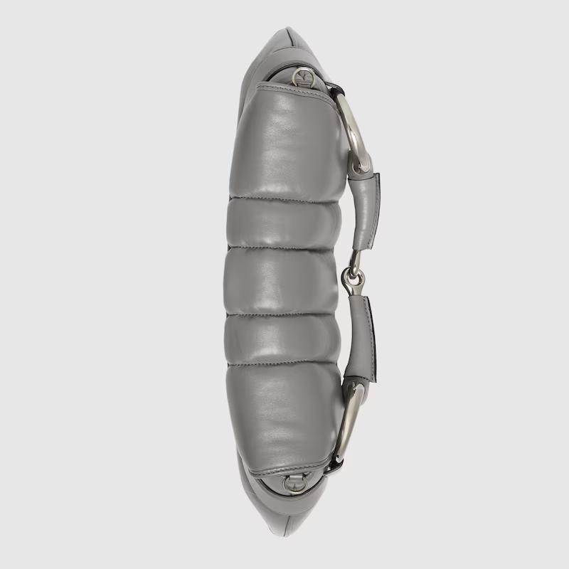 Túi Gucci Gucci Horsebit Chain Medium Shoulder Bag Nữ Xám