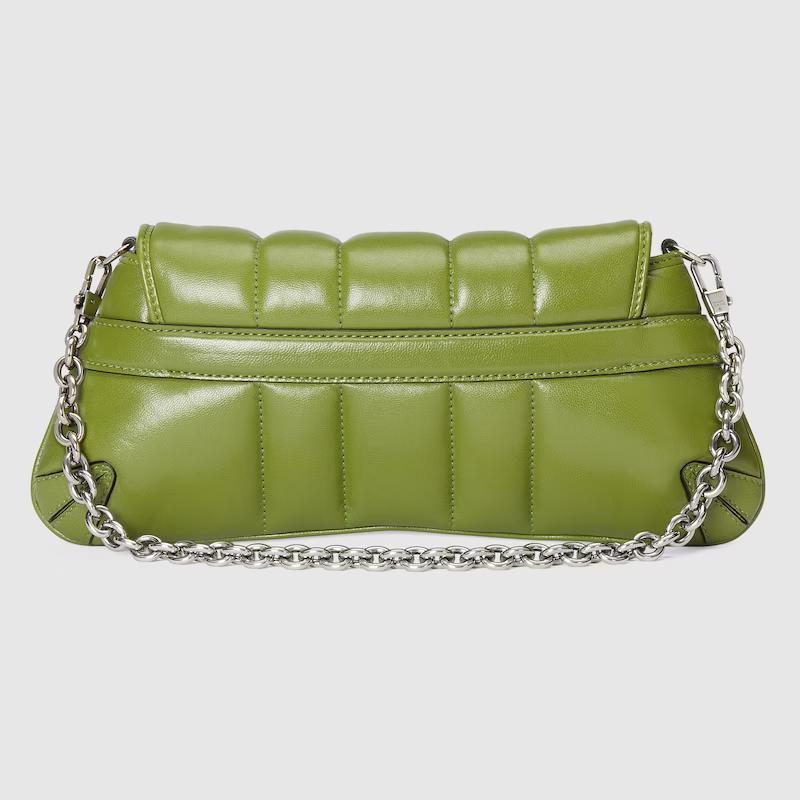 Túi Gucci Gucci Horsebit Chain Small Shoulder Bag Nữ Xanh Lá