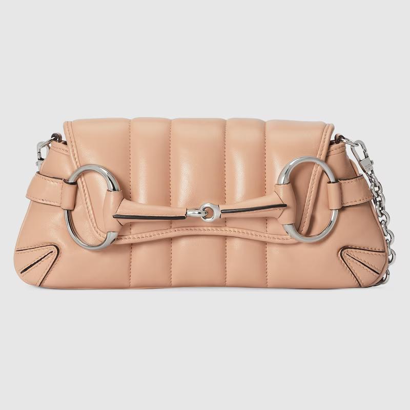 Túi Gucci Gucci Horsebit Chain Small Shoulder Bag Nữ Hồng