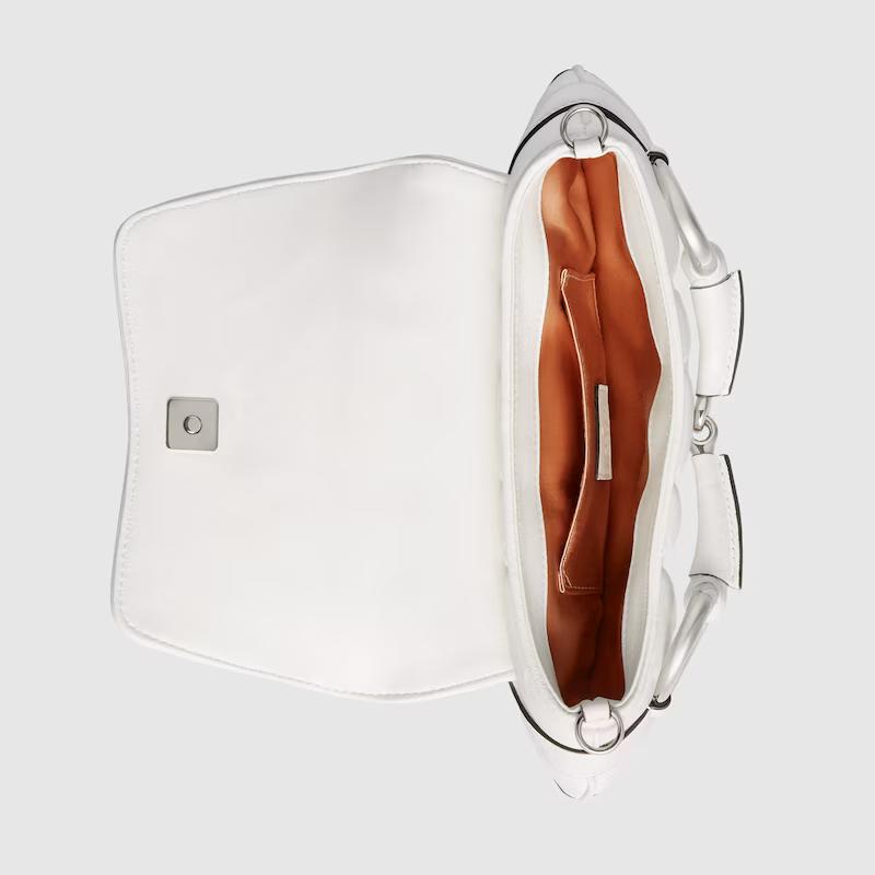 Túi Gucci Gucci Horsebit Chain Small Shoulder Bag Nữ Trắng