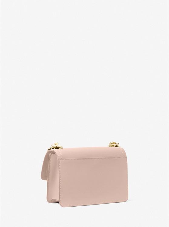 Túi Michael Kors Heather Extra-Small Leather Crossbody Bag Nữ Hồng Phấn