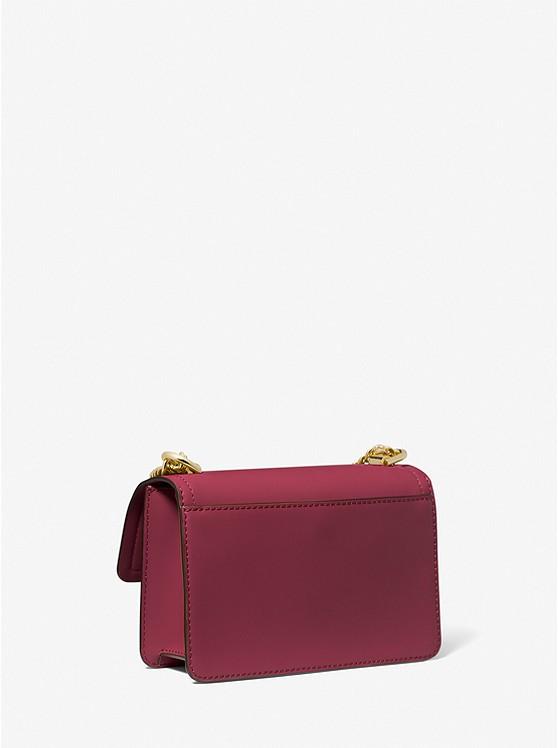 Túi Michael Kors Heather Extra-Small Leather Crossbody Bag Nữ Tím