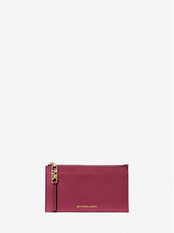 Túi Michael Kors Empire Large Pebbled Leather Card Case Nữ Hồng