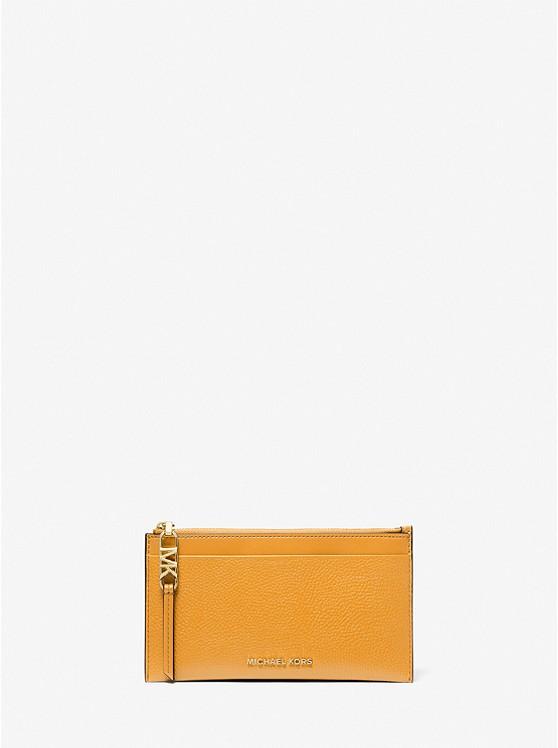 Túi Michael Kors Empire Large Pebbled Leather Card Case Nữ Vàng