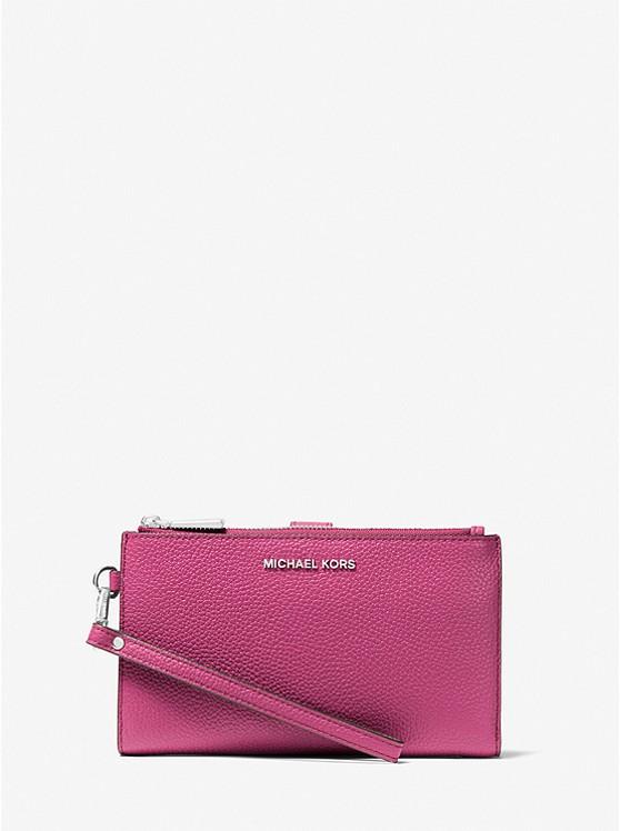 Túi Michael Kors Adele Leather Smartphone Wallet Nữ Hồng