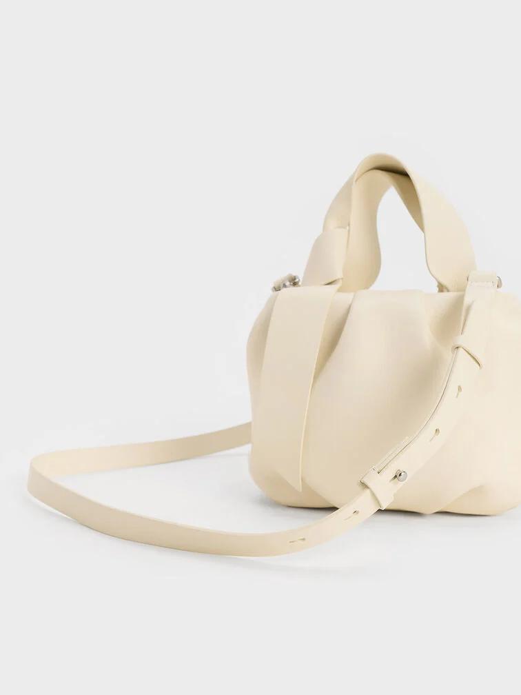 Túi Charles & Keith Toni Knotted Ruched Nữ Be