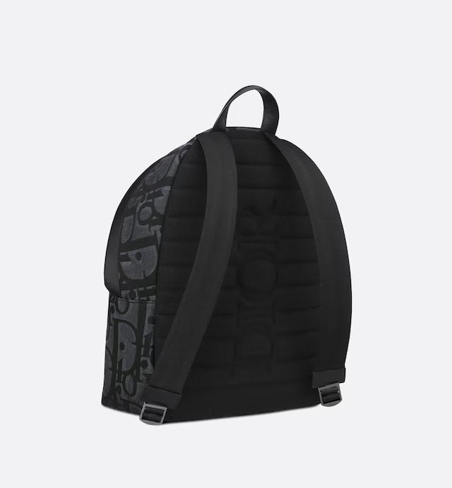 Túi Dior Rider Backpack Black Maxi Oblique Jacquard