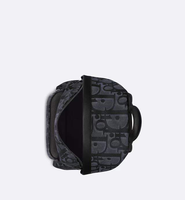 Túi Dior Rider Backpack Black Maxi Oblique Jacquard