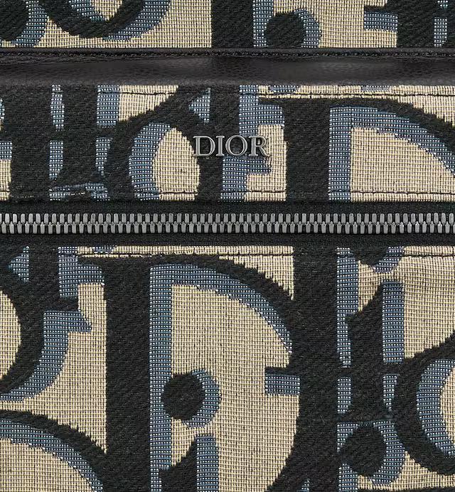 Túi Dior Rider Backpack Beige And Black Maxi Oblique Jacquard