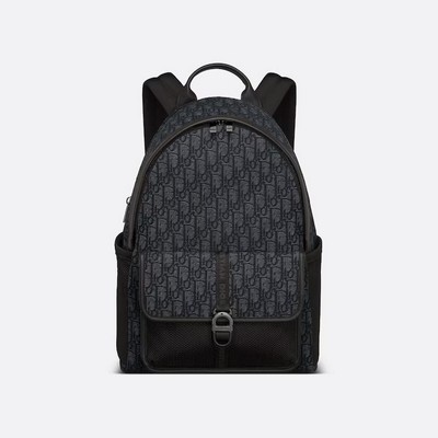 Túi Dior Dior 8 Backpack Black Oblique Jacquard