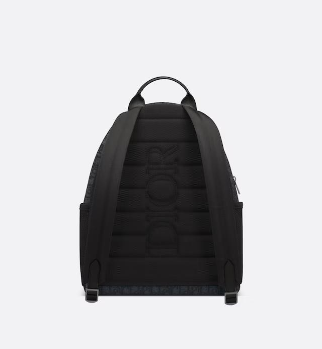 Túi Dior Dior 8 Backpack Black Oblique Jacquard