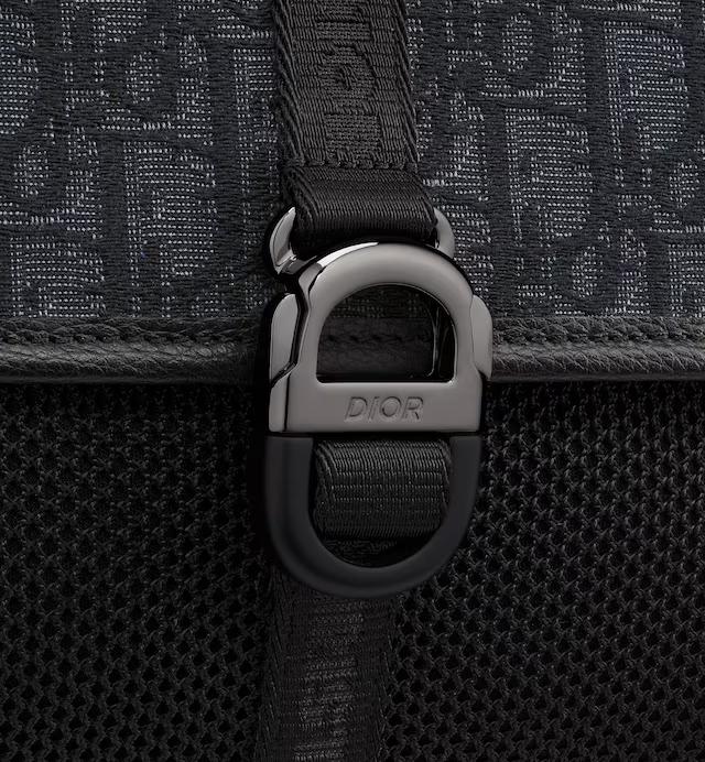 Túi Dior Dior 8 Backpack Black Oblique Jacquard