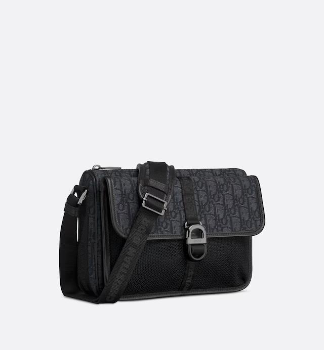 Túi Dior Dior 8 Bag With Strap Black Oblique Jacquard