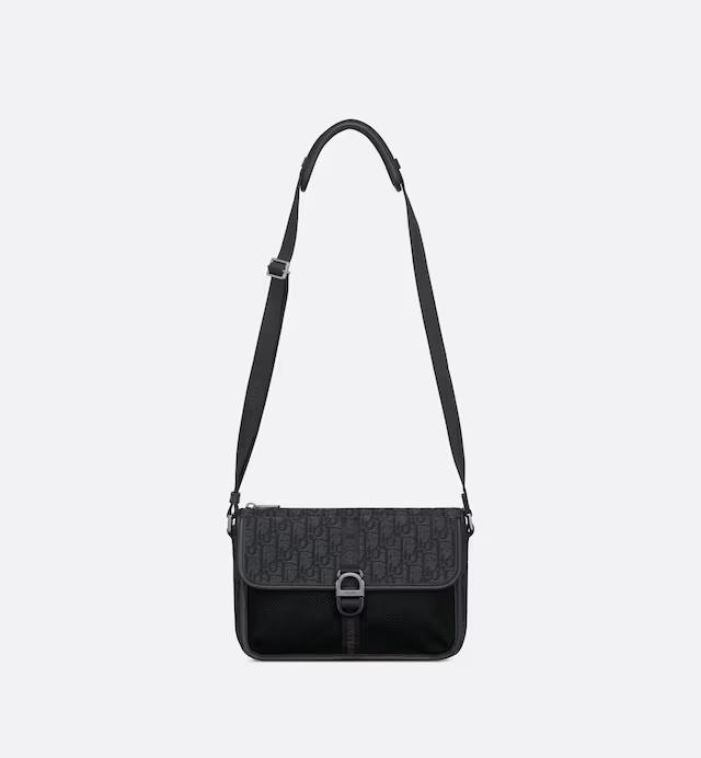 Túi Dior Dior 8 Bag With Strap Black Oblique Jacquard