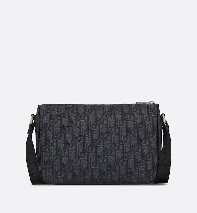 Túi Dior Dior 8 Bag With Strap Black Oblique Jacquard