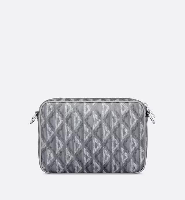 Túi Dior Saddle Triple Pouch Gray Cd Diamond Canvas