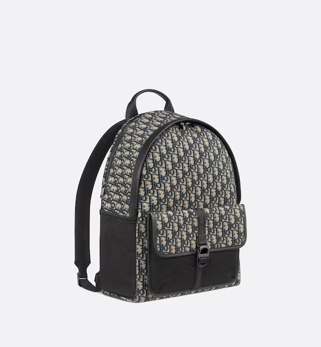 Túi Dior Dior 8 Backpack Beige And Black Oblique Jacquard