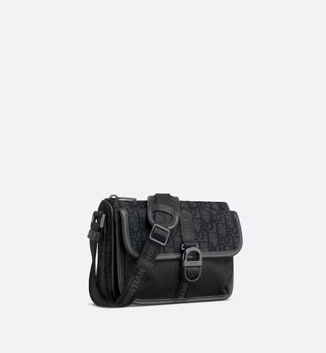 Túi Dior Dior 8 Mini Bag With Strap Black Oblique Jacquard