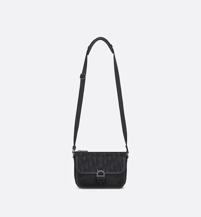 Túi Dior Dior 8 Mini Bag With Strap Black Oblique Jacquard