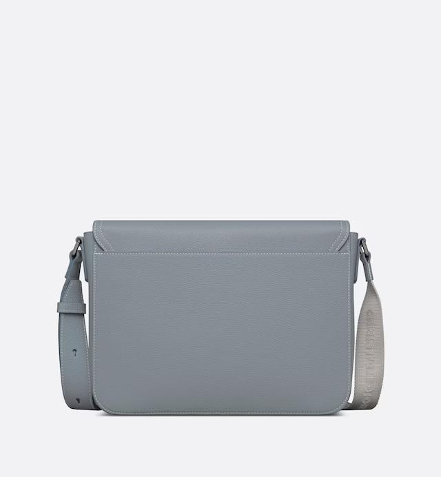 Túi Dior Saddle Messenger Bag Gray Grained Calfskin