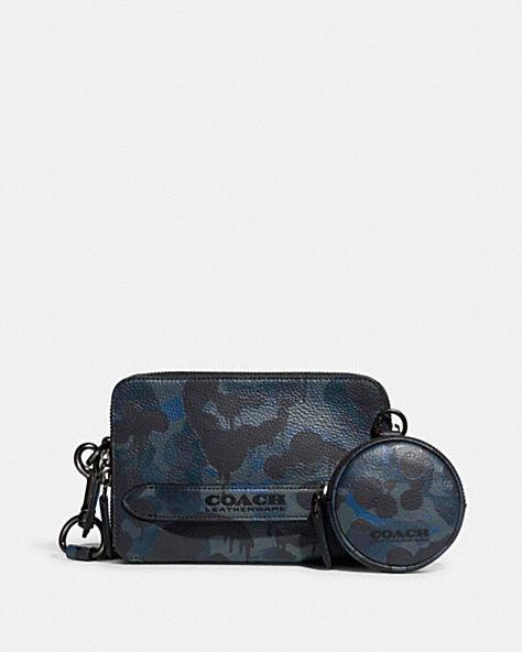 Túi Coach Charter Crossbody With Hybrid Pouch With Camo Print Nam Xanh Navy