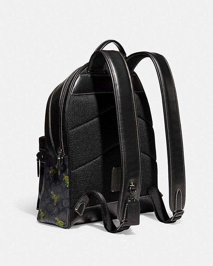 Túi Coach Charter Backpack In Signature Canvas With Rexy Print Nam Đen