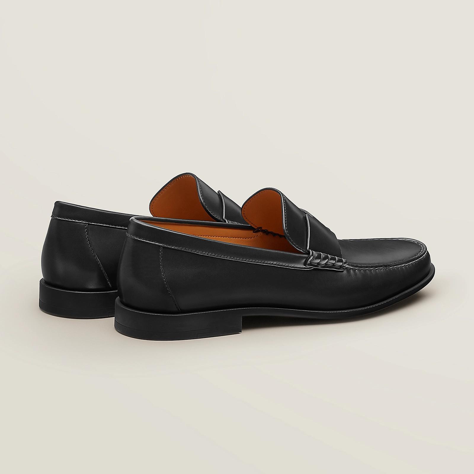 Giày Hermes Duke Loafer Nam Đen