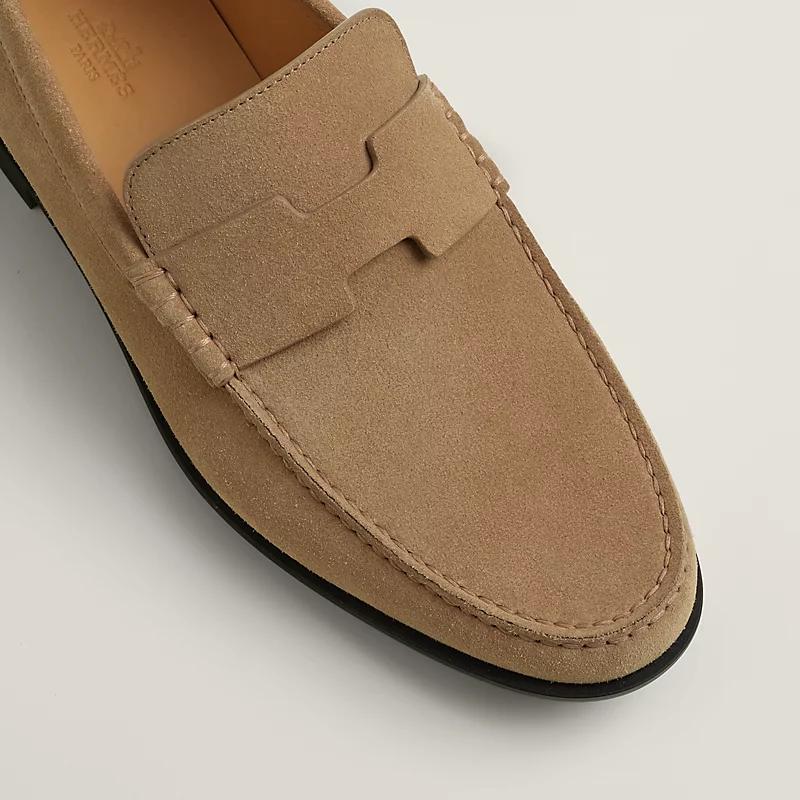 Giày Hermes Duke Loafer Nam Be