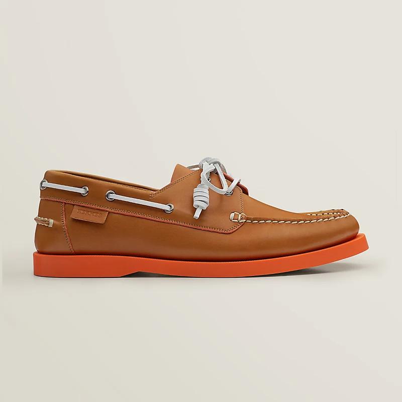 Giày Hermes Ecoutille Loafer Nam Nâu