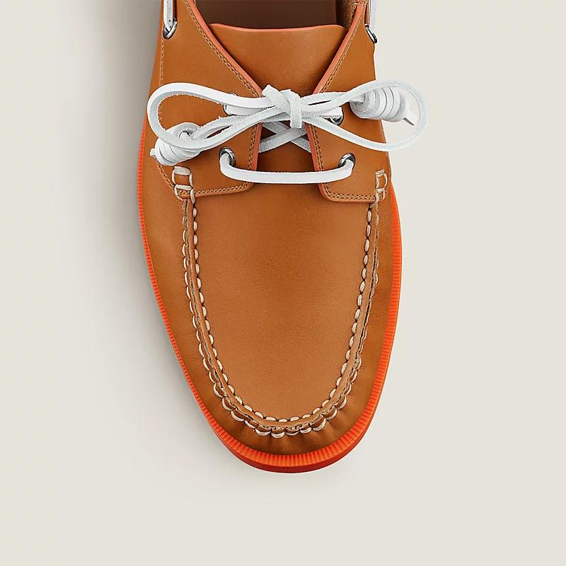 Giày Hermes Ecoutille Loafer Nam Nâu