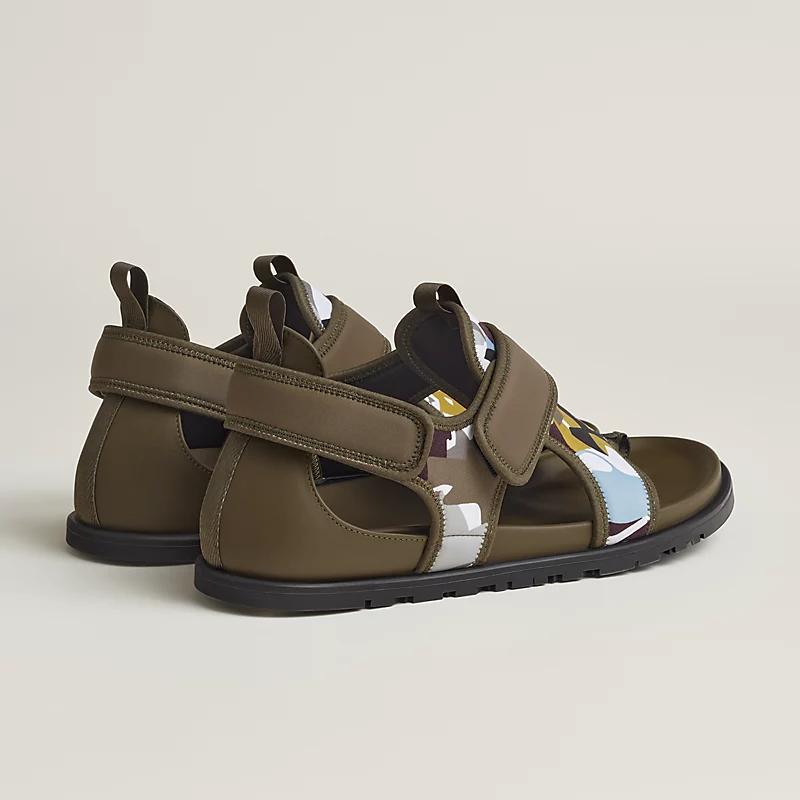 Giày Hermes Giorno Sandal Nam Nâu