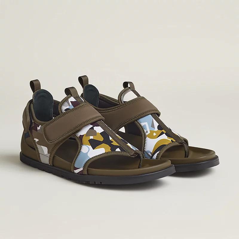 Giày Hermes Giorno Sandal Nam Nâu