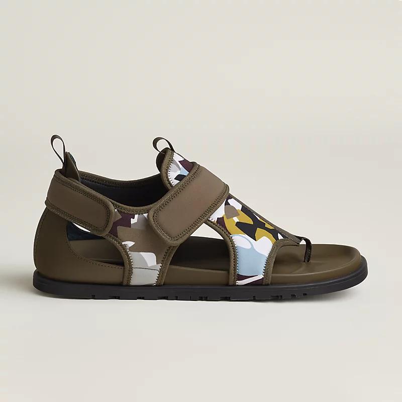 Giày Hermes Giorno Sandal Nam Nâu