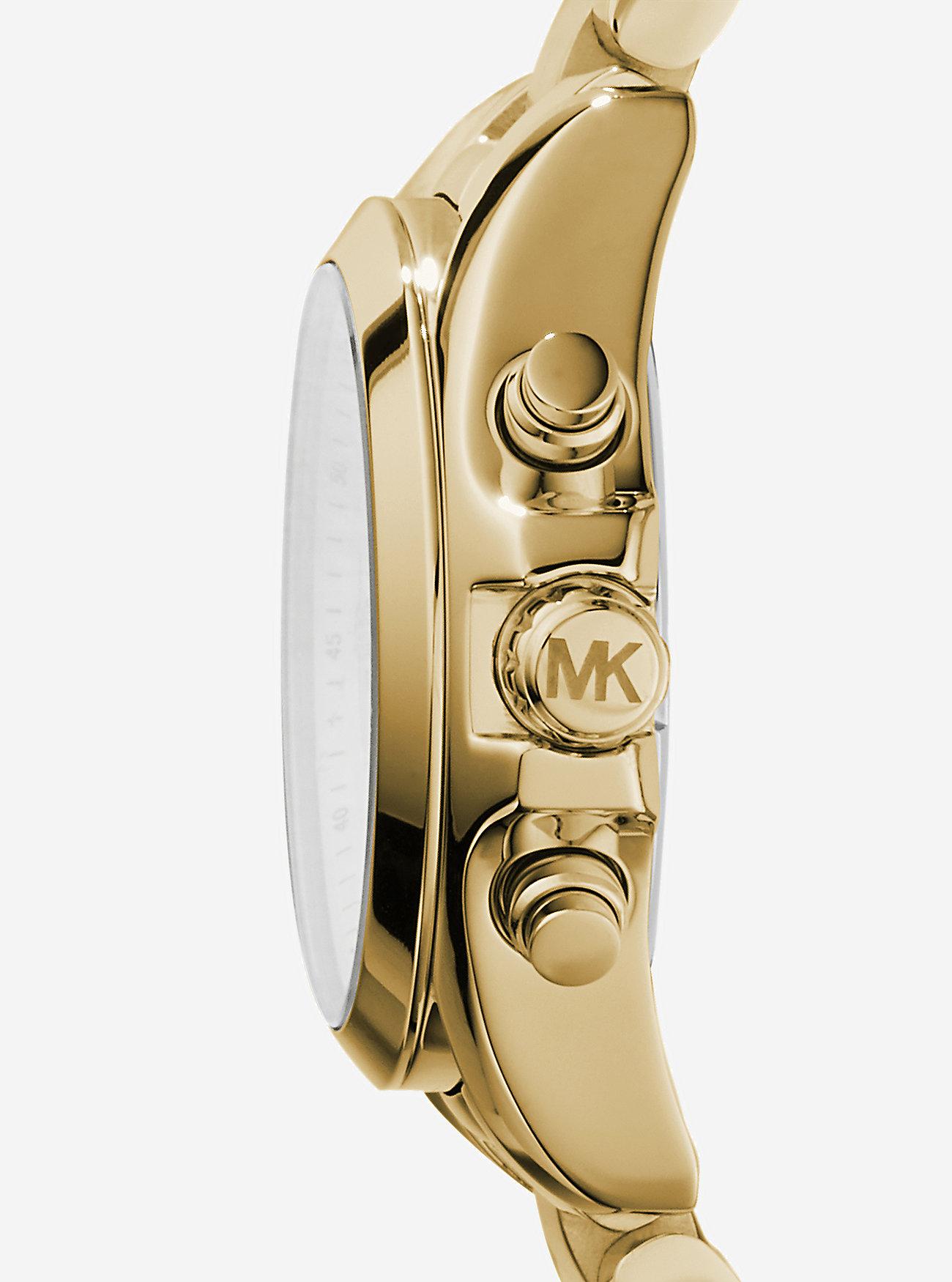 Đồng Hồ Michael Kors Bradshaw Gold-Tone Stainless Steel Watch Nữ Vàng