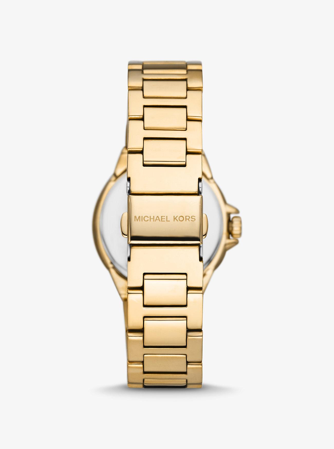 Đồng Hồ Michael Kors Mini Camille Gold-Tone Watch Nữ Vàng