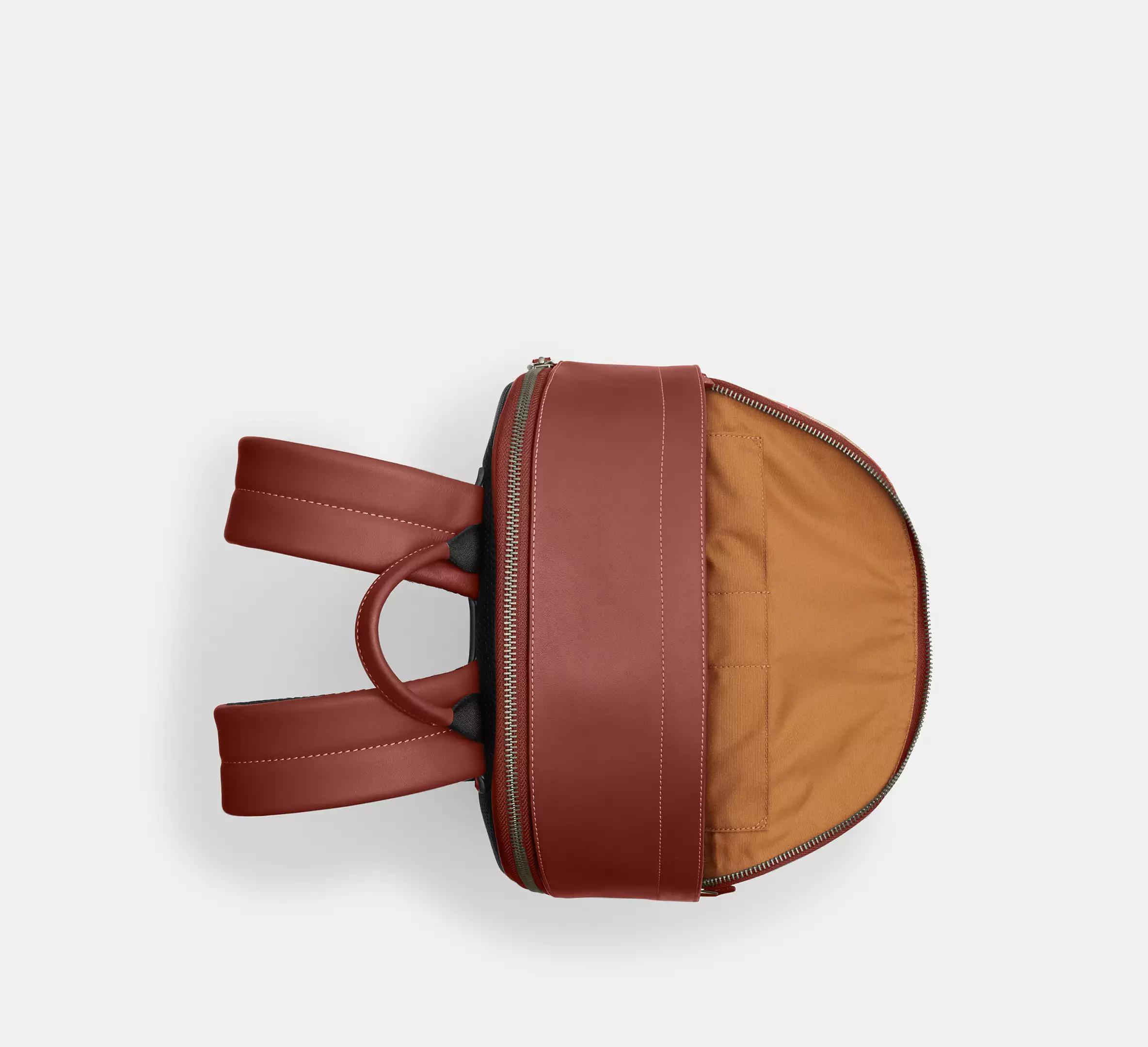 Túi Coach Coach X Tom Wesselmann West Backpack In Signature Canvas Nam Nâu