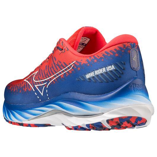 Giày Mizuno Wave Rider Usa Running Shoe Nữ Đỏ Xanh Dương