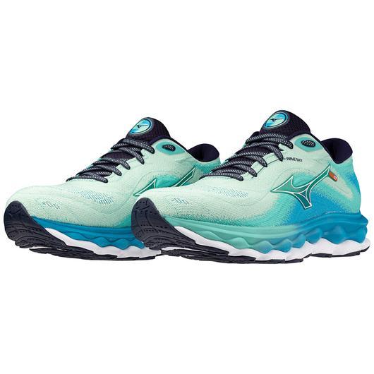 Giày Mizuno Wave Sky 7 Running Shoe Nữ Xanh Dương Trắng