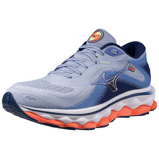 Giày Mizuno Wave Sky 7 Running Shoe Nữ Xanh Dương Xám