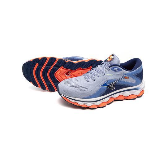 Giày Mizuno Wave Sky 7 Running Shoe Nữ Xanh Dương Xám