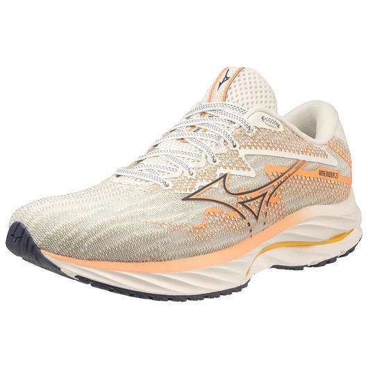 Giày Mizuno Wave Rider 27 Running Shoe Nữ Trắng Cam