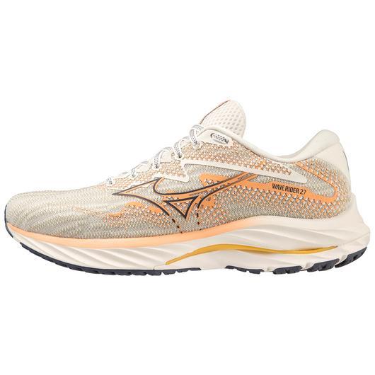 Giày Mizuno Wave Rider 27 Running Shoe Nữ Trắng Cam