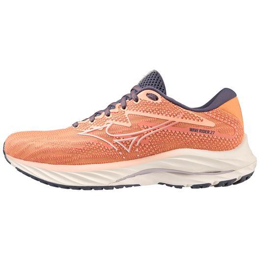 Giày Mizuno Wave Rider 27 Running Shoe Nữ Cam Trắng