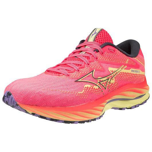 Giày Mizuno Wave Rider 27 Running Shoe Nữ Hồng Đen