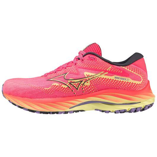 Giày Mizuno Wave Rider 27 Running Shoe Nữ Hồng Đen