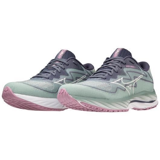 Giày Mizuno Wave Rider 27 Ssw Running Shoe Nữ Xám Trắng