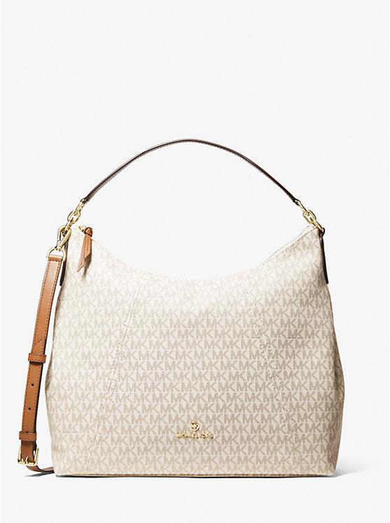 Túi Michael Kors Sienna Large Logo Shoulder Bag Nữ Kem