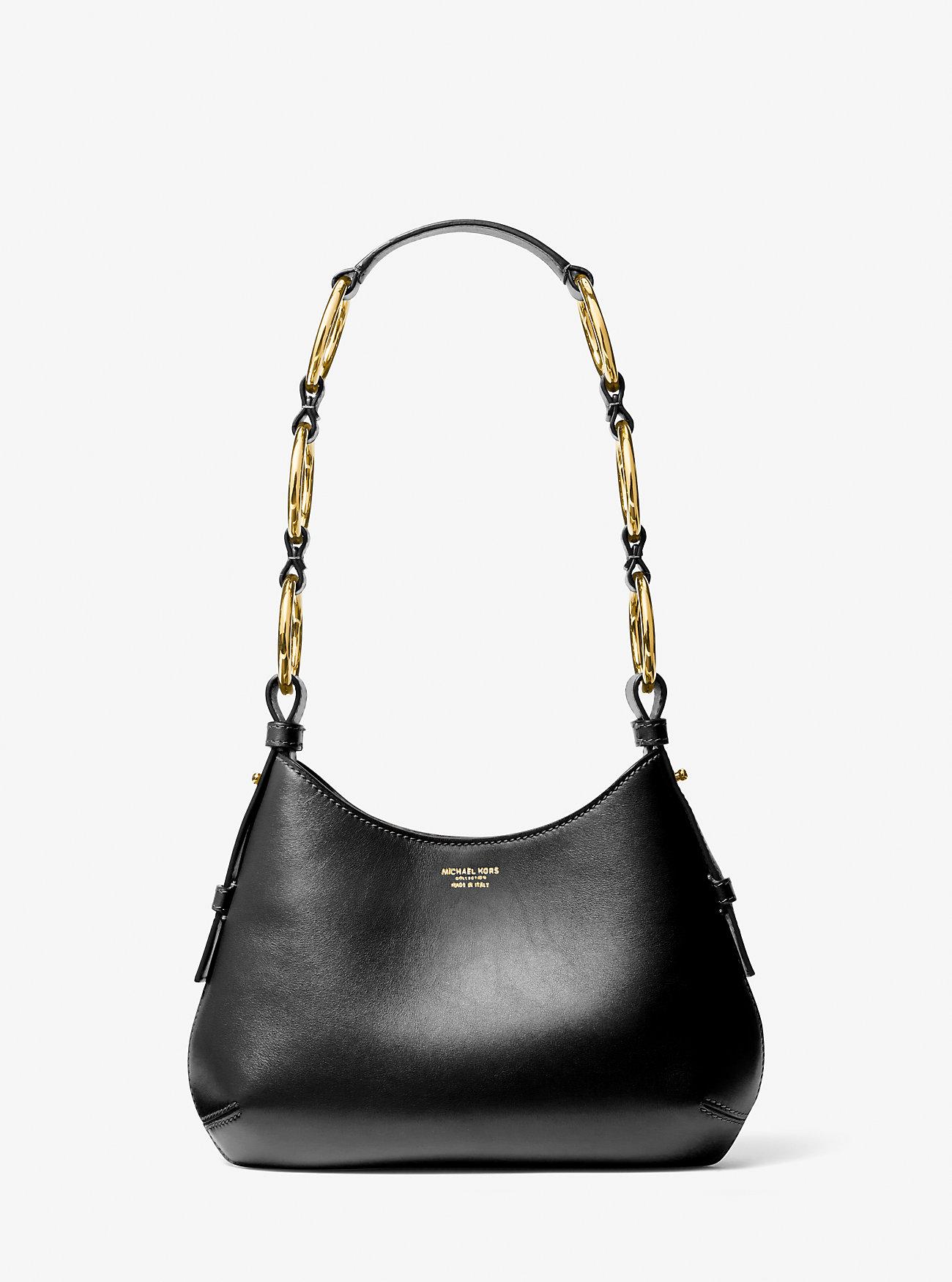 Túi Michael Kors Bardot Mini Leather Hobo Shoulder Bag Nữ Đen